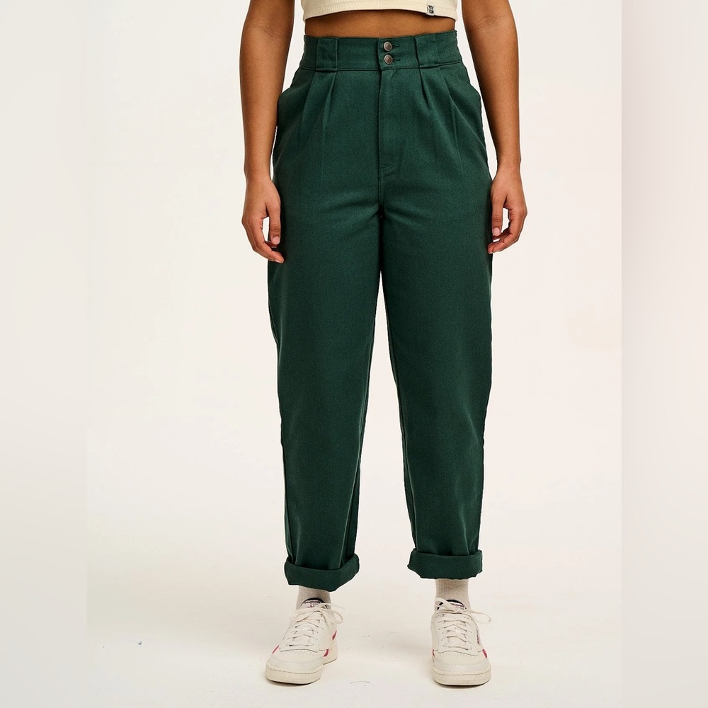 Lucy & Yak Addison - Cotton Jeans in Posy Green / Trousers L&Y W46 (UK 26) NWT